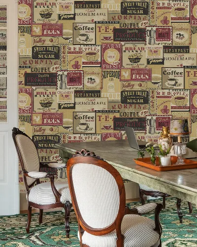 Roskell Journey Illustrative Wallpaper — Vintage Earth