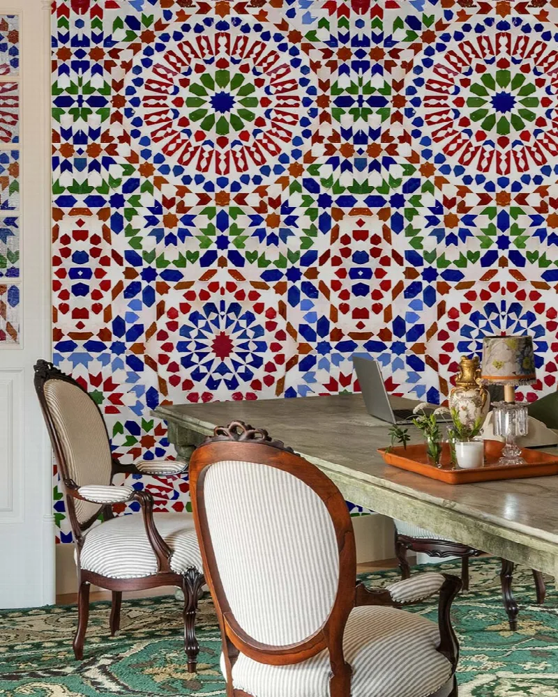 Fenwick Echo Tile Effect Wallpaper