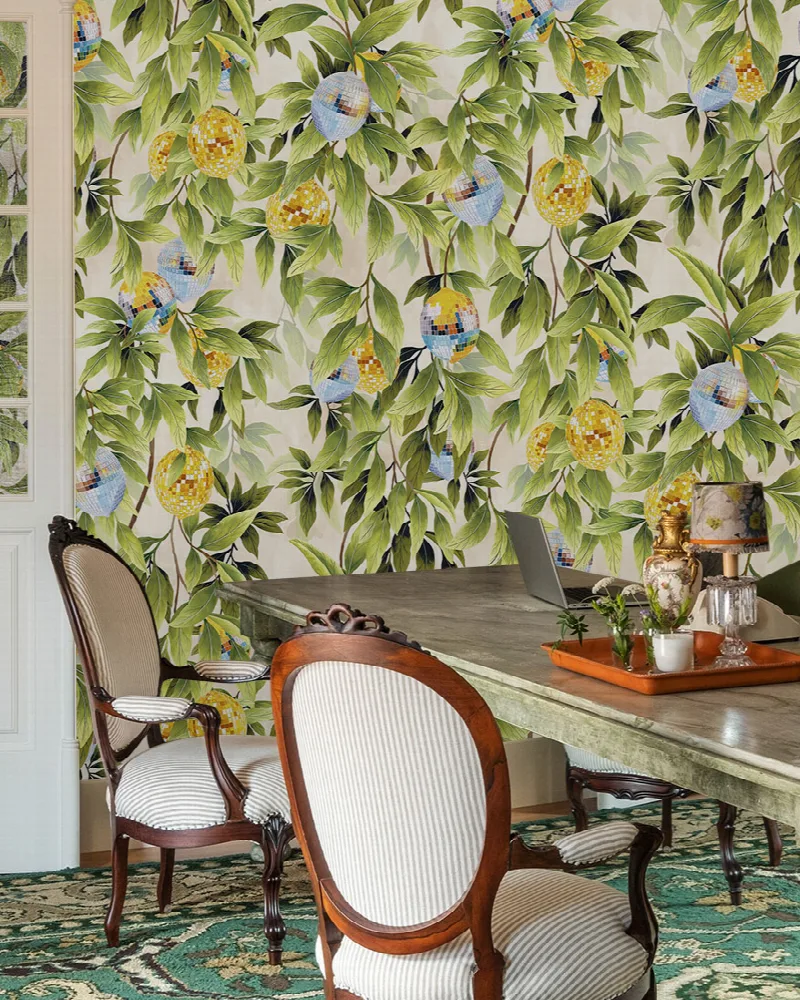 Larkspur Echo Kitchen Motif Wallpaper