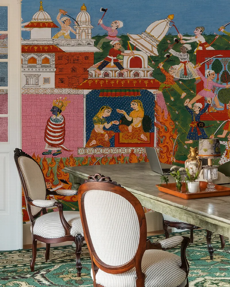 Umbervale Gleam Narrative Art Wallpaper