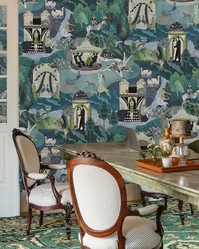 Merevale Enclave Tropical Wallpaper