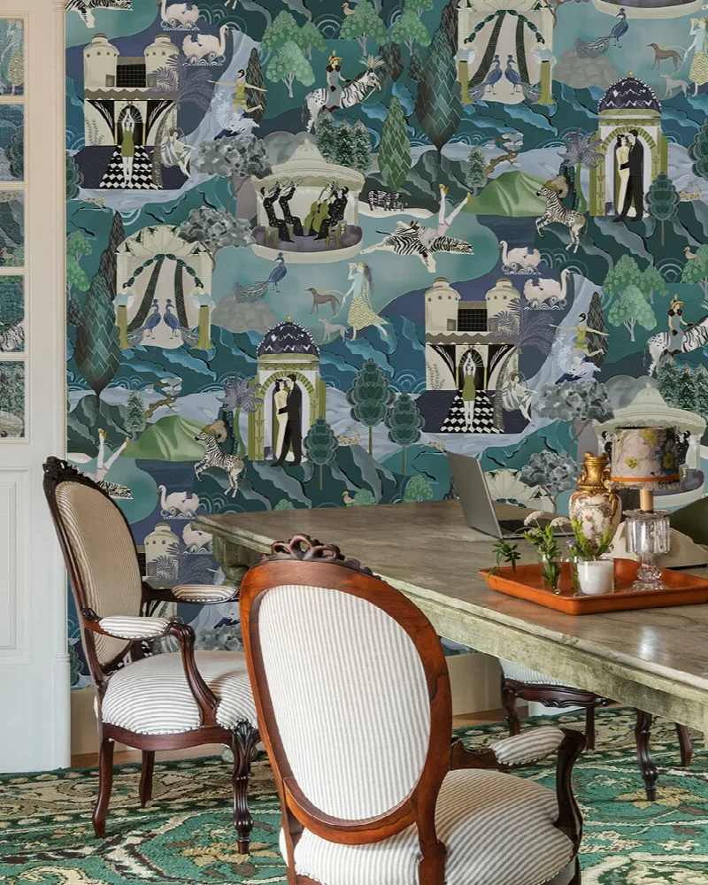 Merevale Enclave Tropical Wallpaper