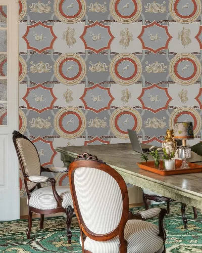 Dovewick Drift Geometric Wallpaper