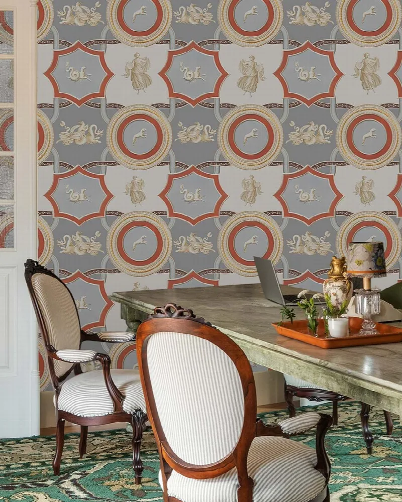 Dovewick Drift Geometric Wallpaper