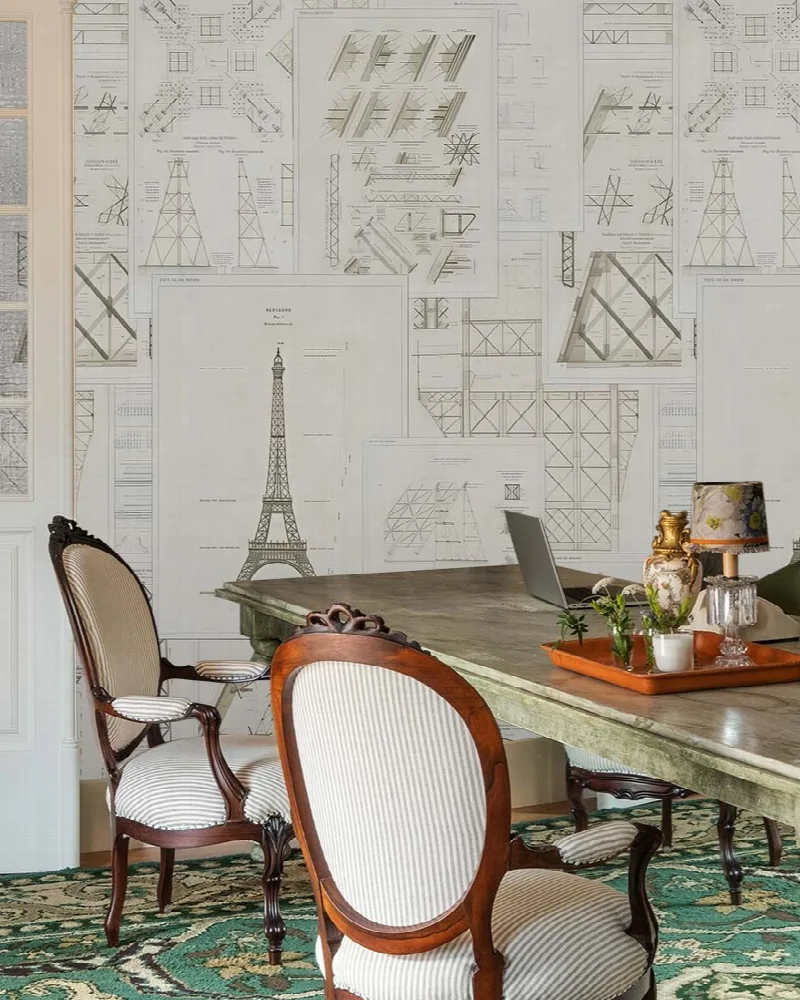 Elowen Echo Architectural Wallpaper