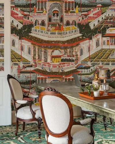Junora Folio Indian Garden Wallpaper