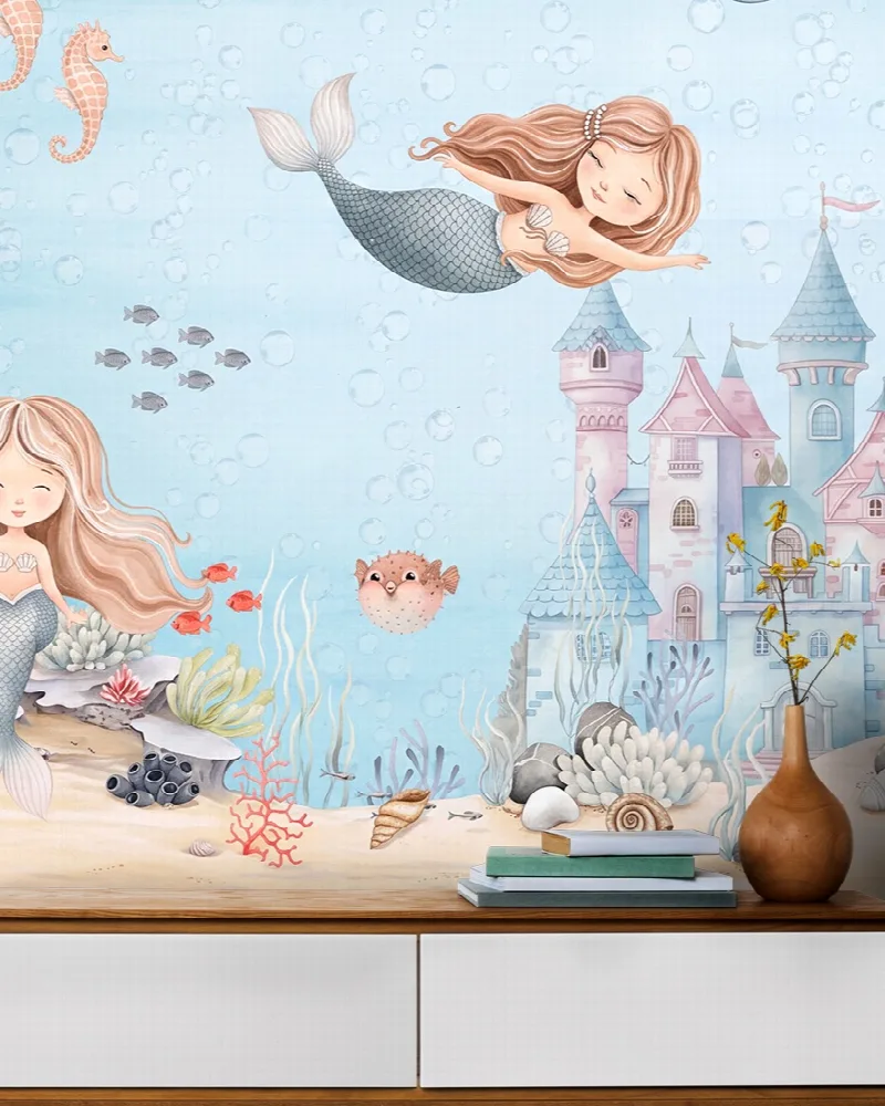 Wrenley Verse Ocean Kids Wallpaper