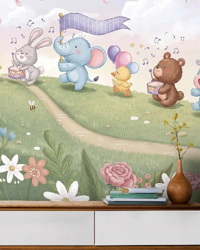 Wrenley Gleam Woodland Nursery Wallpaper