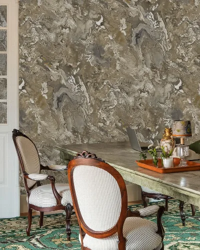 Orlena Drift Surface Effect Wallpaper — Bronze
