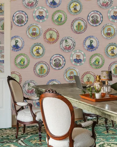 Larkspur Solace Floral Wallpaper