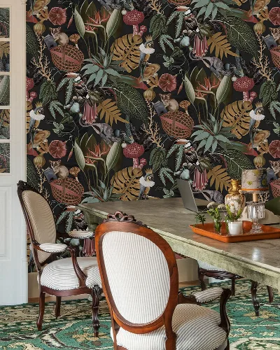 Orlena Folio Tropical Wallpaper — Midnight Garden