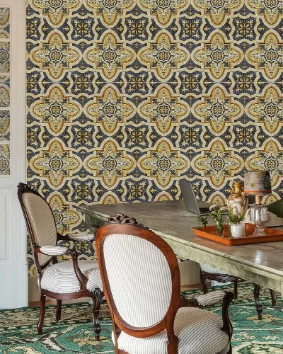 Bellora Daydream Tile Effect Wallpaper