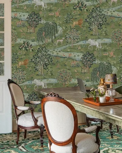 Umbervale Rhapsody Bayleaf Scenic Wallpaper