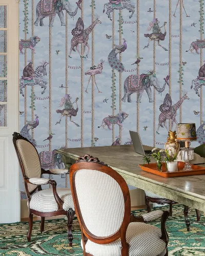 Larkspur Passage Carnival Wallpaper