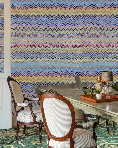 Fenwick Gleam Geometric Wallpaper