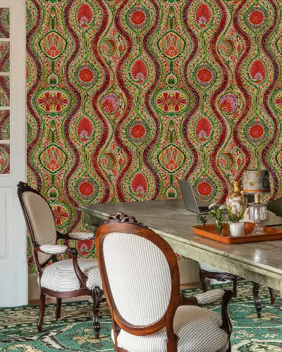 Iverley Gleam Ornamental Wallpaper