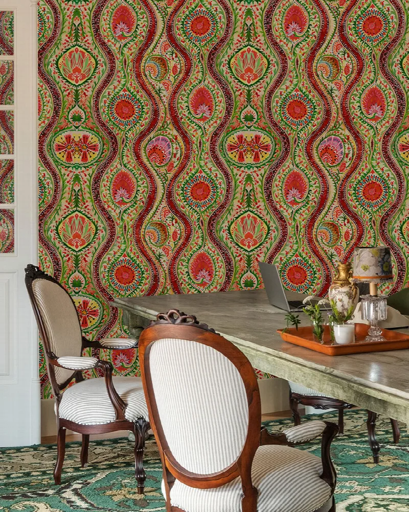 Iverley Gleam Ornamental Wallpaper
