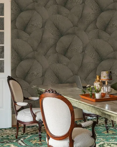 Roskell Solace Botanical Wallpaper — Mocha