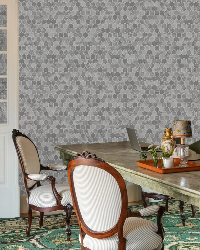 Orlena Muse Tile Effect Wallpaper