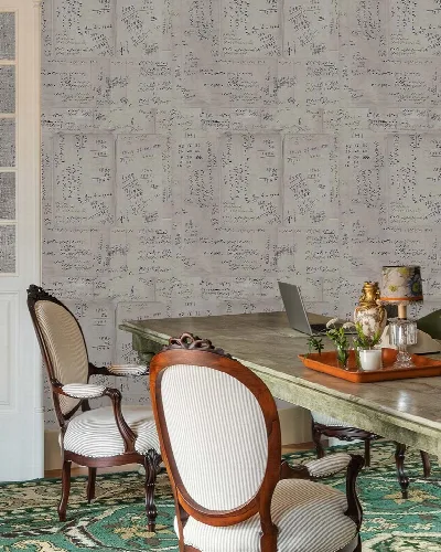Bellora Cadence Illustrative Wallpaper — Antique Ivory
