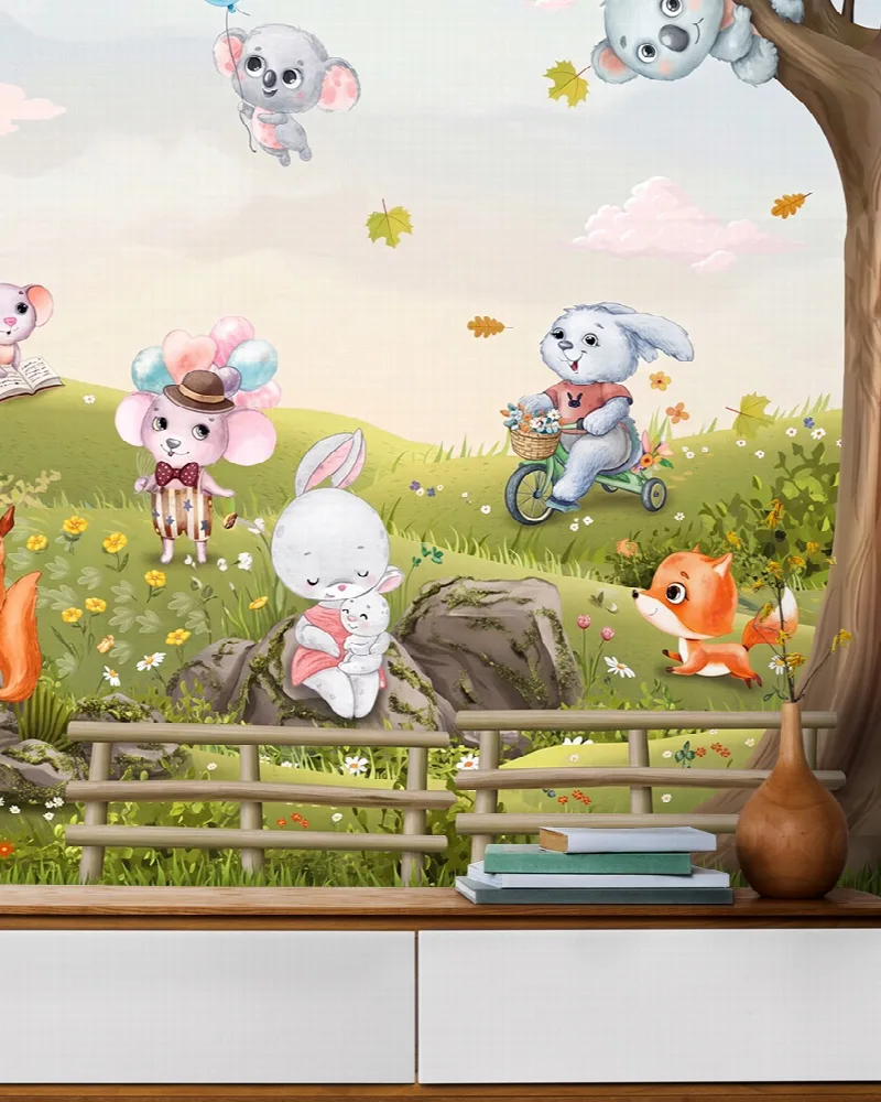 Wrenley Drift Woodland Nursery Wallpaper