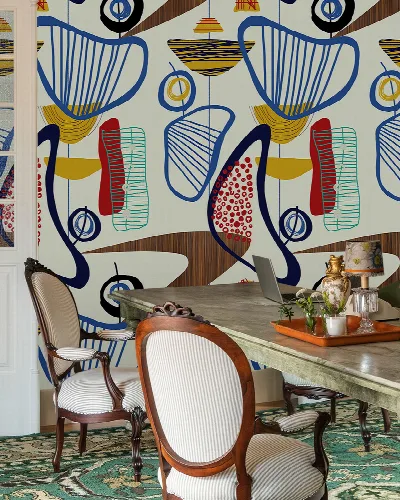 Halewood Tapestry Geometric Wallpaper