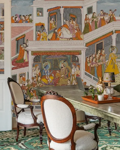 Virelle Whim Narrative Art Wallpaper