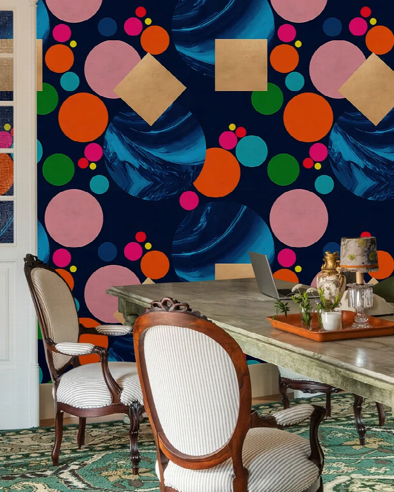 Gildmere Cadence Geometric Wallpaper