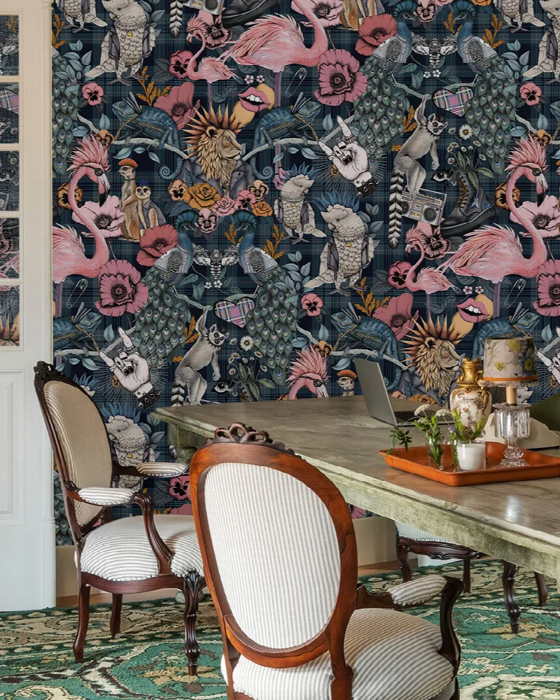 Merevale Folio Illustrative Wallpaper
