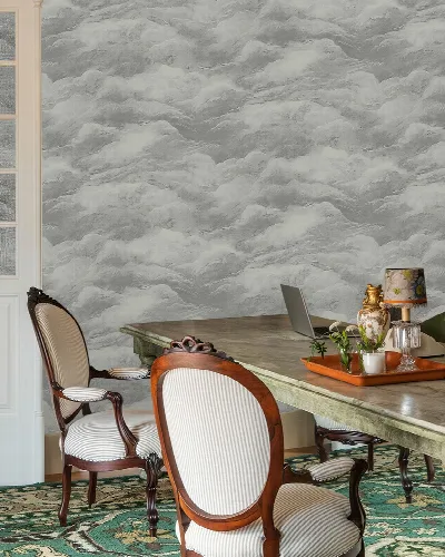 Norwyn Tableau Celestial Wallpaper — Charcoal