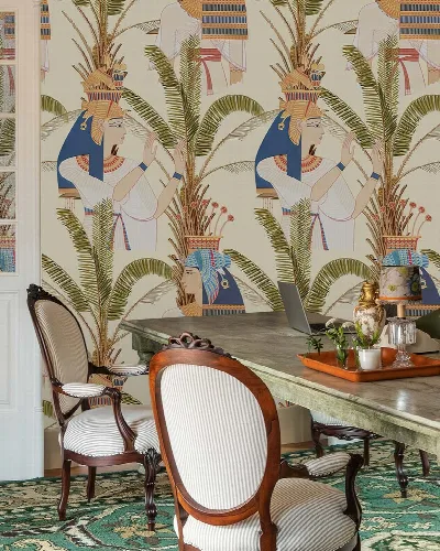 Fenwick Daydream Folk Art Wallpaper