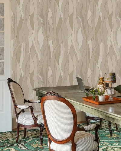Quenora Keepsake Geometric Wallpaper — Linen