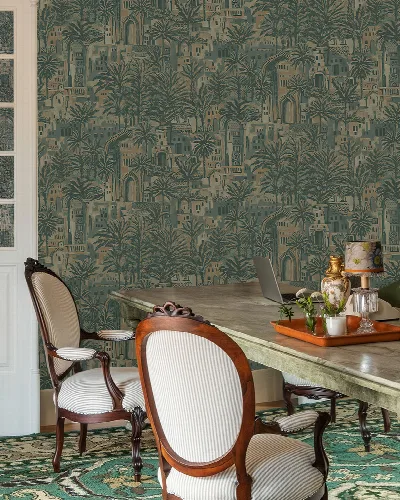 Orlena Chronicle Architectural Wallpaper — Forest
