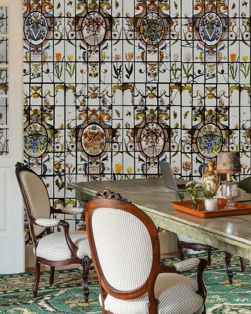 Dovewick Muse Folk Art Wallpaper