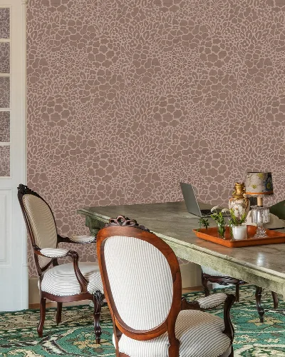 Roskell Haven Floral Wallpaper — Rose