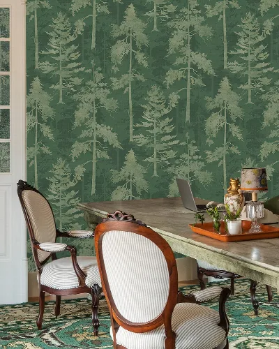 Solenne Tableau Woodland Wallpaper — Forest