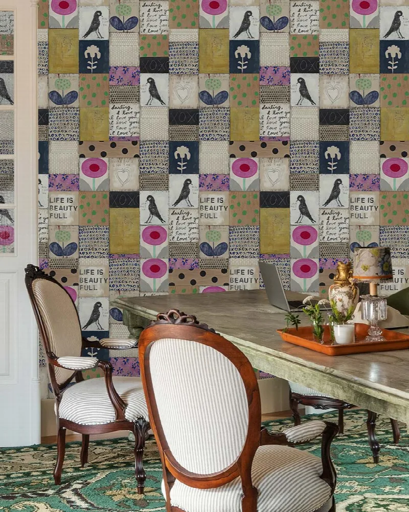 Fenwick Muse Geometric Wallpaper
