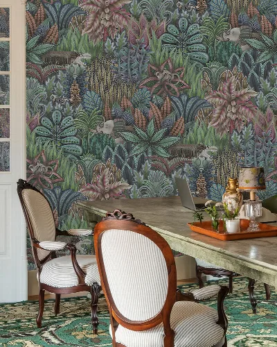 Peverly Tableau Tropical Wallpaper