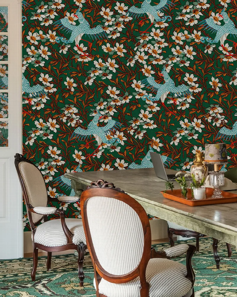 Iverley Passage Chinoiserie Wallpaper