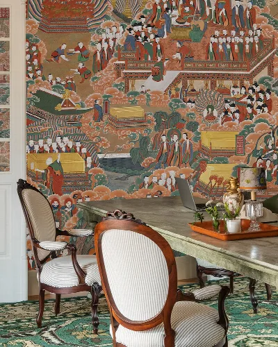 Virelle Serenade Narrative Art Wallpaper