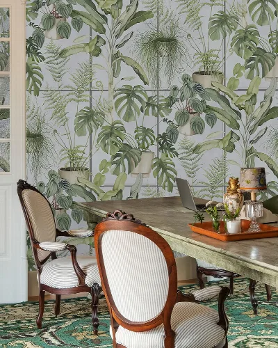 Norwyn Reverie Tropical Wallpaper — Sage