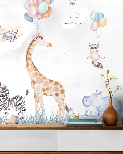 Yarrowmere Cadence Safari Nursery Wallpaper
