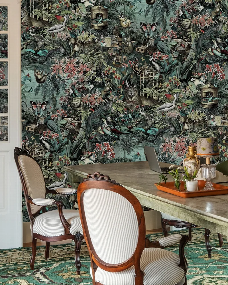 Larkspur Drift Marine Wallpaper