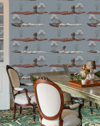 Dovewick Echo Folk Art Wallpaper
