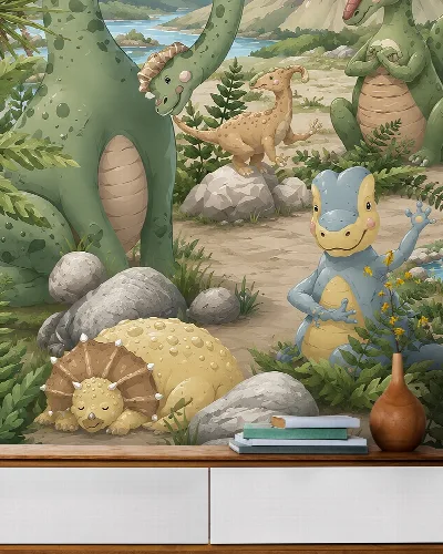Virelle Tableau Dinosaur Wallpaper