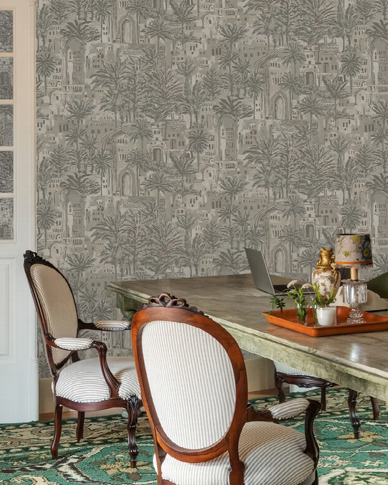 Orlena Chronicle Architectural Wallpaper