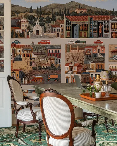 Virelle Reverie Mediterranean Wallpaper