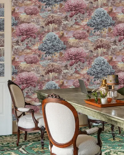 Orlena Keepsake Celestial Wallpaper — Rose