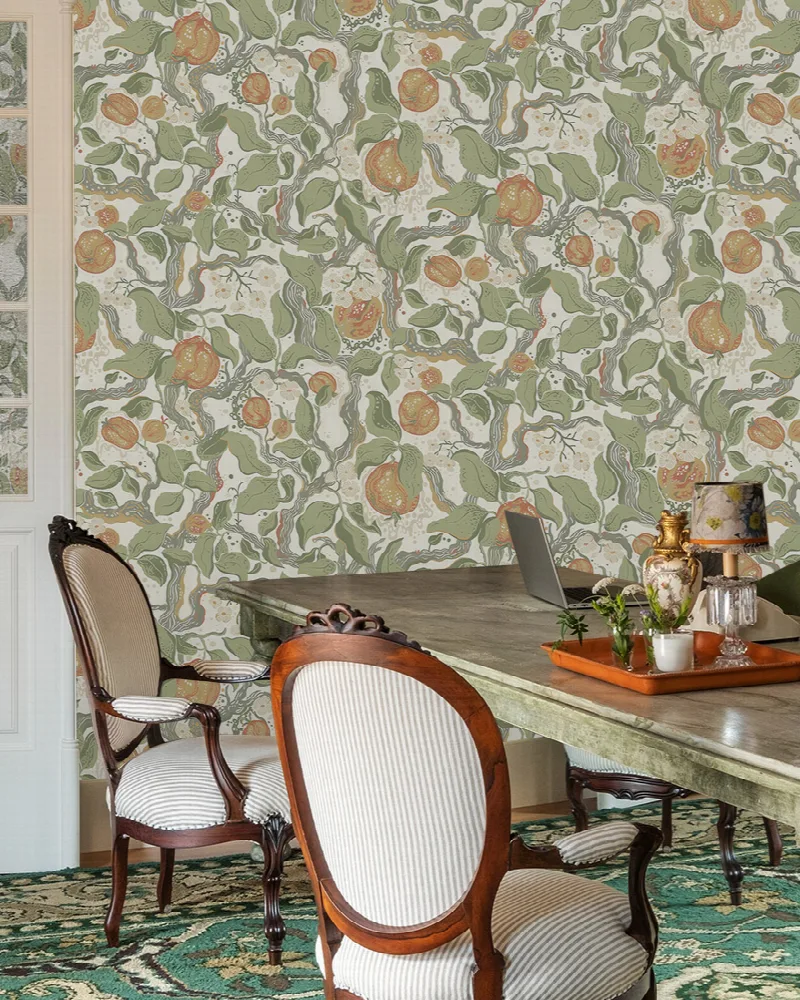Roskell Gleam Floral Wallpaper
