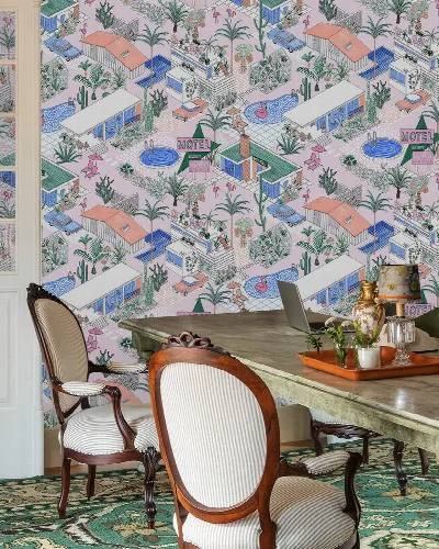 Virelle Passage Tropical Wallpaper